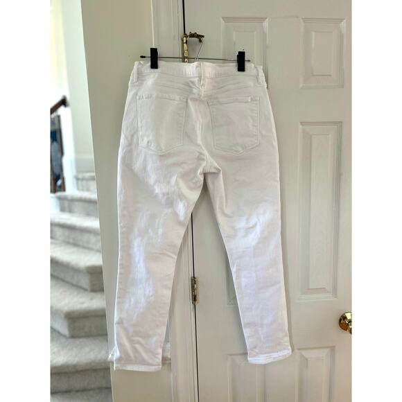 Frame Le Garcon White Straight Leg Ankle Length Jeans - Picture 4 of 7